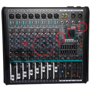 8 Channel Live Mixer With 1 Aux Model ATI8